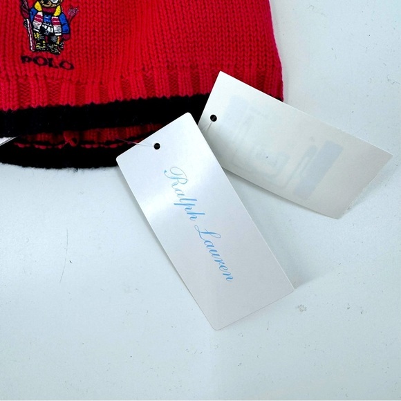 NWT Polo Ralph Lauren Bear beanie kids 9M - 24 Months - Picture 4 of 7